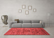 Industrial Red Washable Rugs