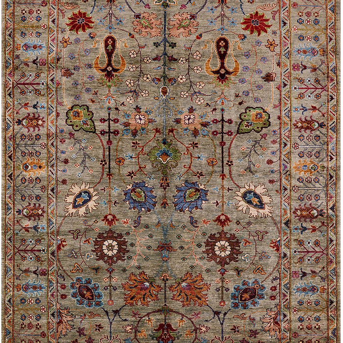 Machine Washable Industrial Modern Brown Rug, wshurb2418