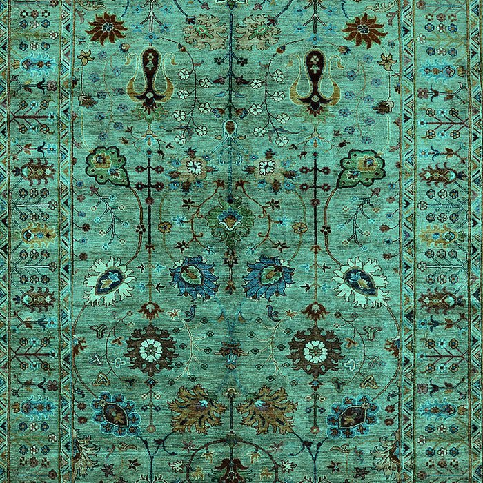 Oriental Turquoise Industrial Rug, urb2418turq