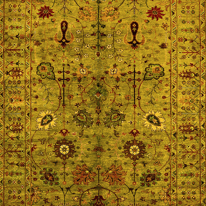 Oriental Yellow Industrial Rug, urb2418yw