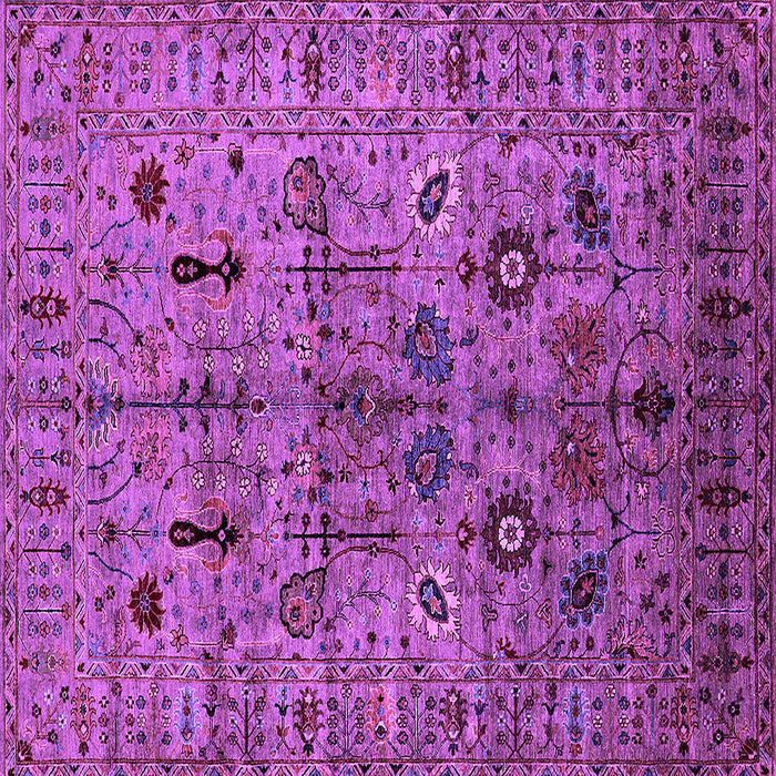 Square Oriental Purple Industrial Rug, urb2418pur