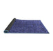 Sideview of Oriental Blue Traditional Rug, urb2419blu
