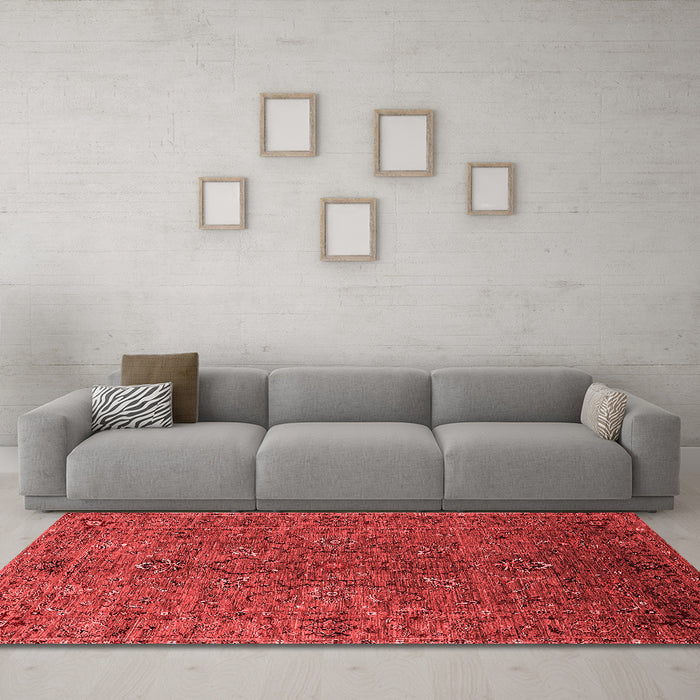 Traditional Red Washable Rugs