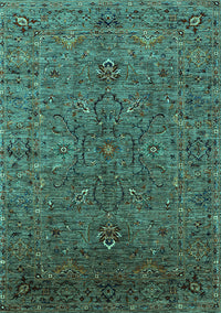 Oriental Turquoise Traditional Rug, urb2419turq