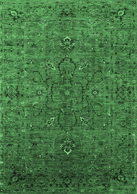 Oriental Emerald Green Traditional Rug, urb2419emgrn
