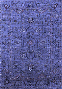 Oriental Blue Traditional Rug, urb2419blu