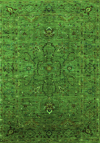 Oriental Green Traditional Rug, urb2419grn