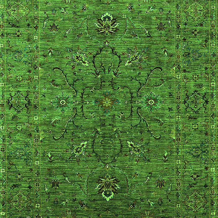 Oriental Green Traditional Rug, urb2419grn
