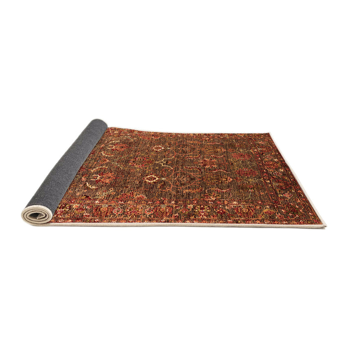 Sideview of Oriental Orange Traditional Rug, urb2420org