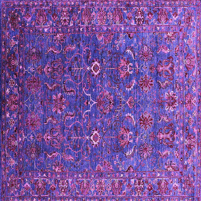 Square Oriental Purple Traditional Rug, urb2420pur