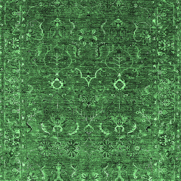 Oriental Emerald Green Traditional Rug, urb2420emgrn