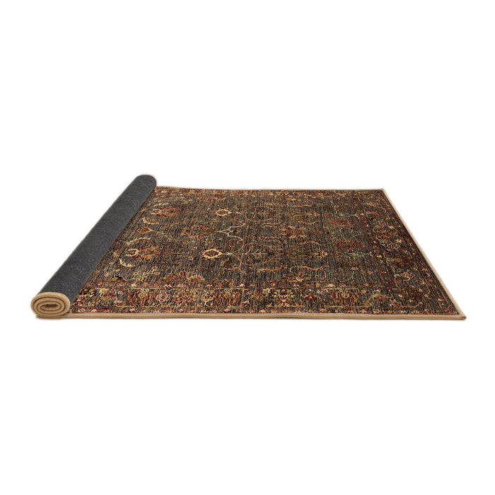 Sideview of Oriental Brown Traditional Rug, urb2420brn