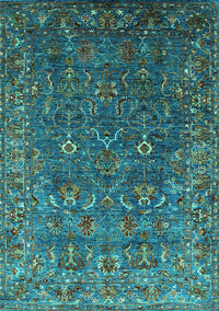 Oriental Turquoise Traditional Rug, urb2420turq