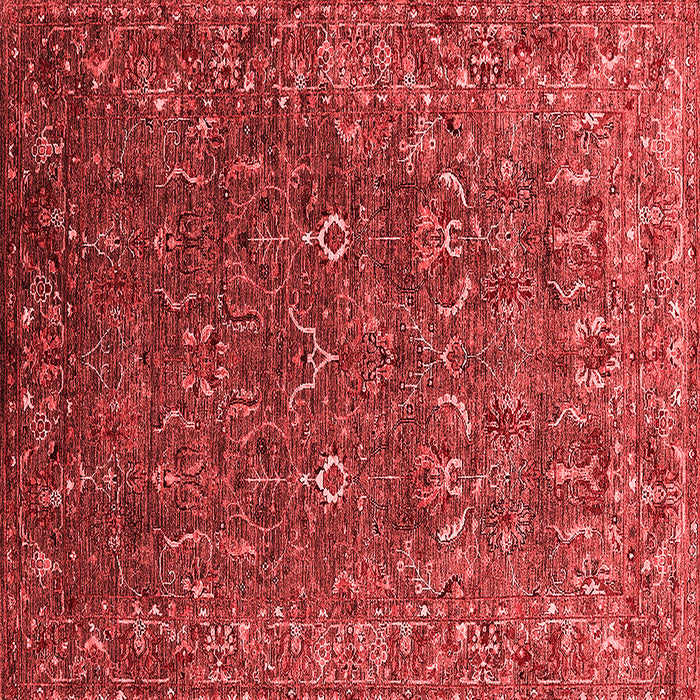 Machine Washable Oriental Red Traditional Rug, wshurb2420red