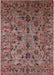 Mid-Century Modern Pink Oriental Rug, urb2421