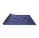 Sideview of Oriental Blue Industrial Rug, urb2421blu