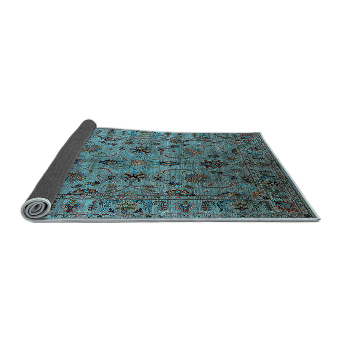Sideview of Oriental Light Blue Industrial Rug, urb2421lblu