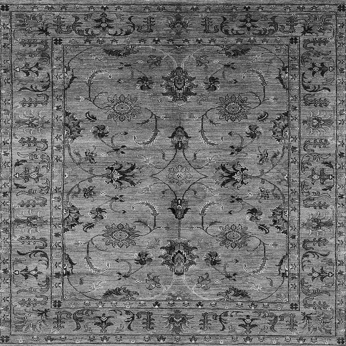 Square Oriental Gray Industrial Rug, urb2421gry