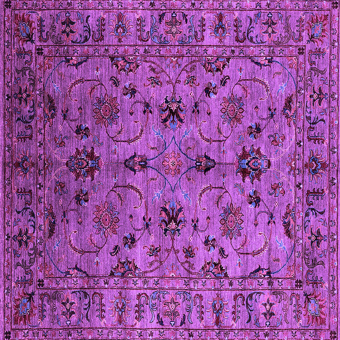 Square Oriental Purple Industrial Rug, urb2421pur