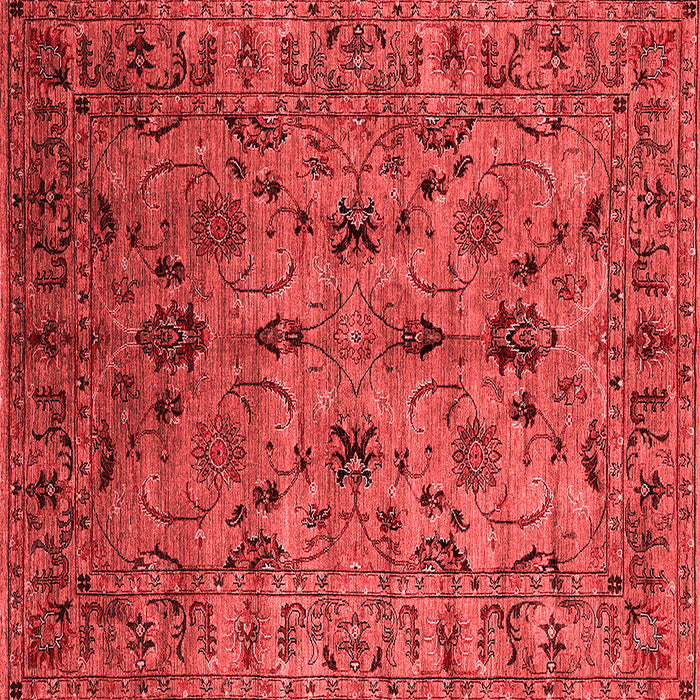 Machine Washable Oriental Red Industrial Rug, wshurb2421red