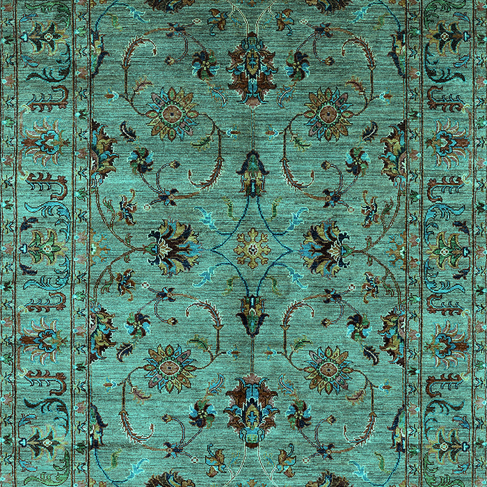 Oriental Turquoise Industrial Rug, urb2421turq