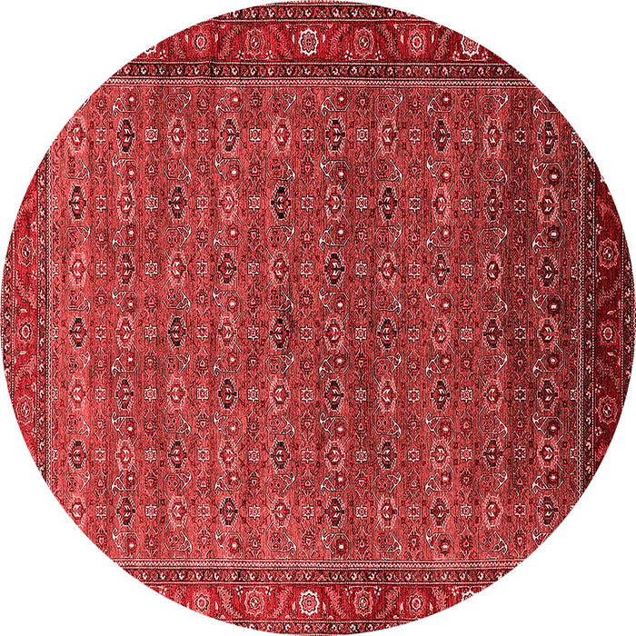 Machine Washable Oriental Red Traditional Rug, wshurb2422red