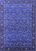 Oriental Blue Traditional Rug, urb2422blu