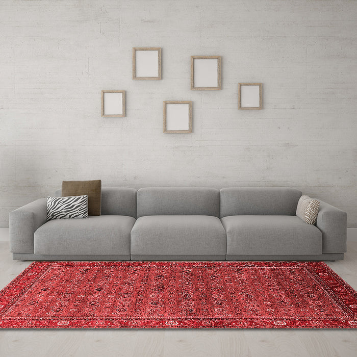 Traditional Red Washable Rugs
