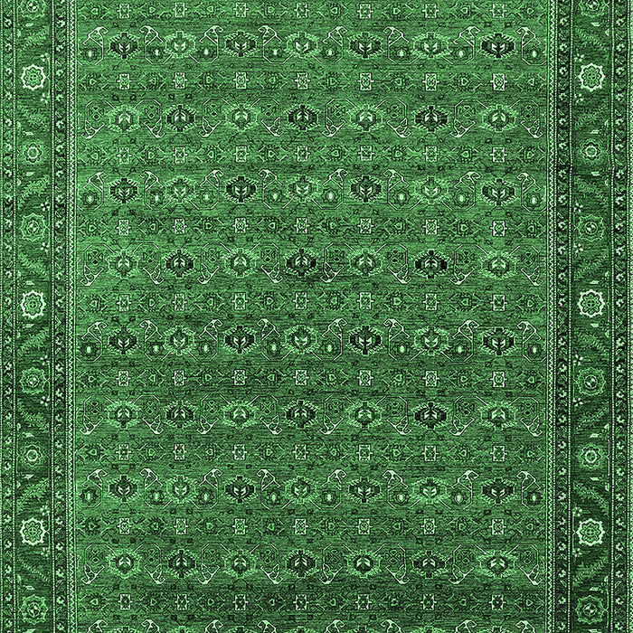 Oriental Emerald Green Traditional Rug, urb2422emgrn