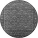 Round Oriental Gray Traditional Rug, urb2422gry