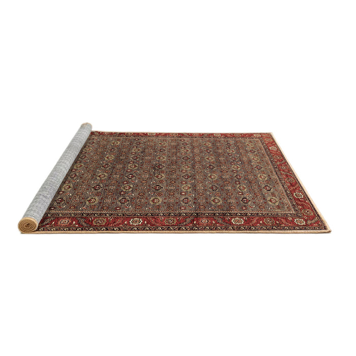 Sideview of Machine Washable Oriental Brown Traditional Rug, wshurb2422brn