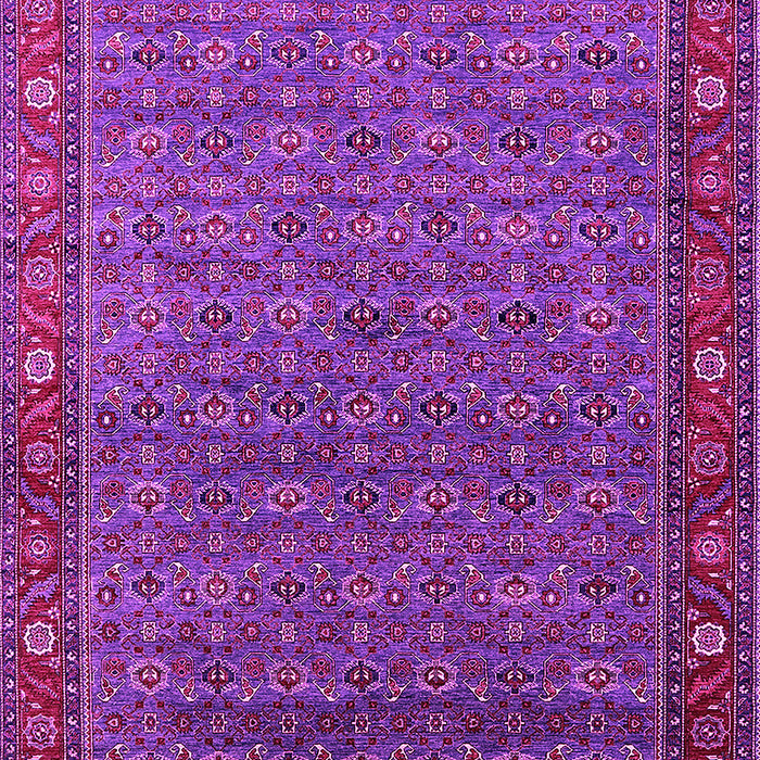 Machine Washable Oriental Pink Traditional Rug, wshurb2422pnk