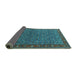 Sideview of Oriental Turquoise Traditional Rug, urb2422turq