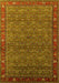 Oriental Yellow Traditional Rug, urb2422yw