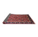 Sideview of Mid-Century Modern Cranberry Red Oriental Rug, urb2423