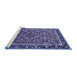 Sideview of Machine Washable Oriental Blue Industrial Rug, wshurb2423blu