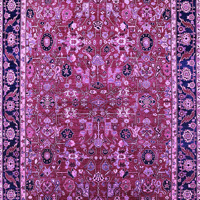 Machine Washable Oriental Purple Industrial Area Rugs, wshurb2423pur