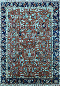 Oriental Light Blue Industrial Rug, urb2423lblu