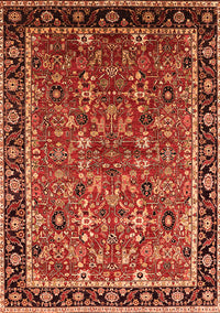 Oriental Orange Industrial Rug, urb2423org