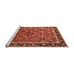 Sideview of Machine Washable Oriental Orange Industrial Area Rugs, wshurb2423org