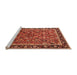 Sideview of Machine Washable Oriental Orange Industrial Area Rugs, wshurb2423org