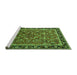 Sideview of Machine Washable Oriental Green Industrial Area Rugs, wshurb2423grn