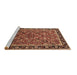 Sideview of Machine Washable Oriental Brown Industrial Rug, wshurb2423brn