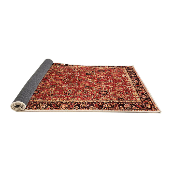 Sideview of Oriental Orange Industrial Rug, urb2423org