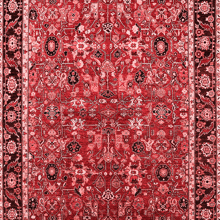 Machine Washable Oriental Red Industrial Rug, wshurb2423red