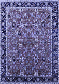 Oriental Blue Industrial Rug, urb2423blu