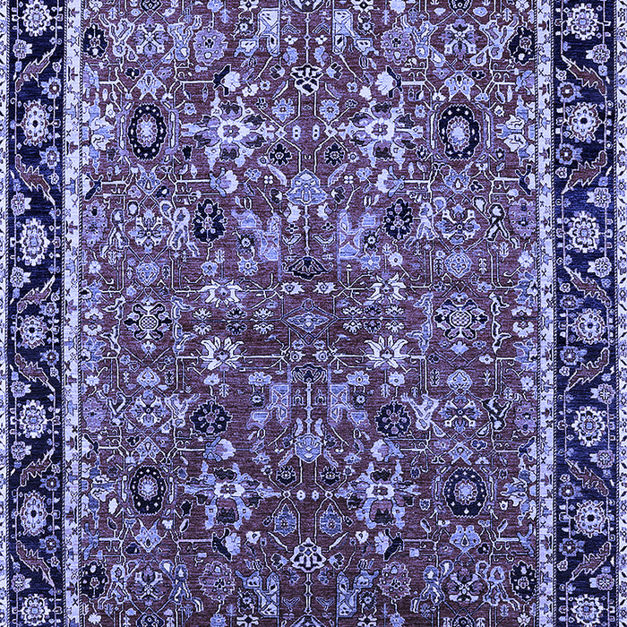 Oriental Blue Industrial Rug, urb2423blu