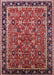 Mid-Century Modern Cranberry Red Oriental Rug, urb2423