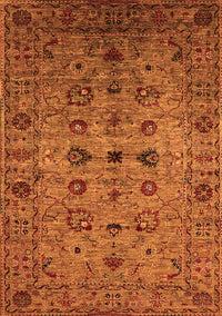 Oriental Orange Industrial Rug, urb2424org