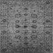 Square Oriental Gray Industrial Rug, urb2424gry